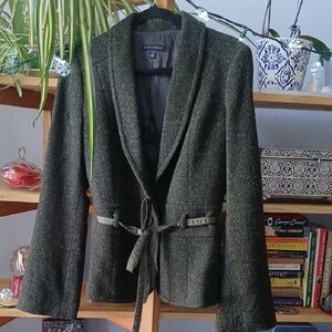 Banana Republic Olive Tweed Blazer